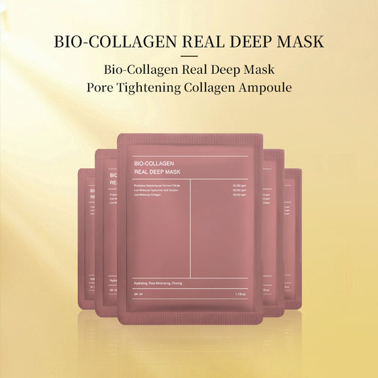 Bio-Collagen Real Deep Mask Set for Pore Tightening and Hydration with Collagen Facial Mask benefits