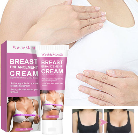West&Month Breast Enhancement Cream in a 100g tube for firmer, fuller breasts with active ingredients